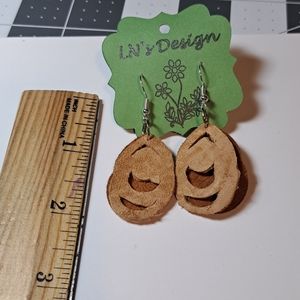 Handcrafted Genuine Leather Earrings